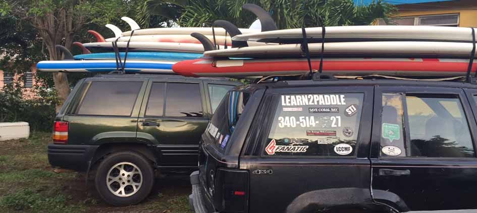 How to transport paddleboards - St. John SUP rental. - SUP-StJohn