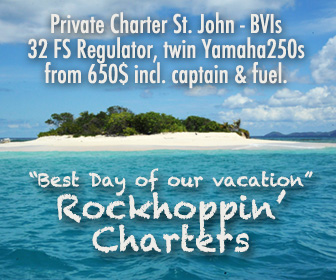 Go on Day Trip to Jost van Dyke from St. John - private Powerboat charter